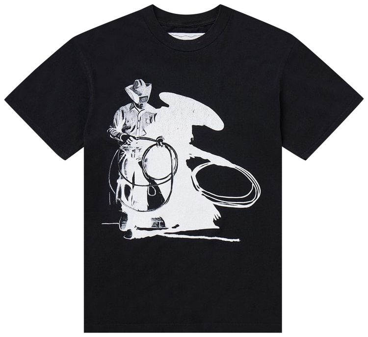 One Of These Days Wanted Short Sleeve T Shirt Sun Faded Washed Black