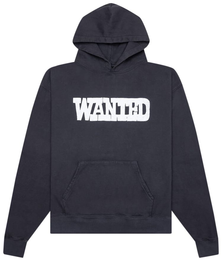 One Of These Days Wanted Hoodie Washed Black