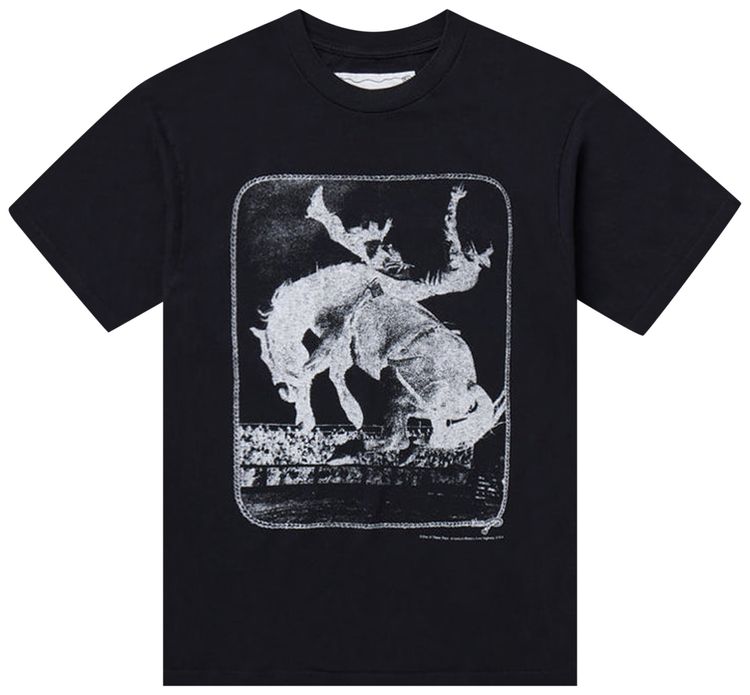 One Of These Days Last Ride Short Sleeve T Shirt Sun Faded Washed Black