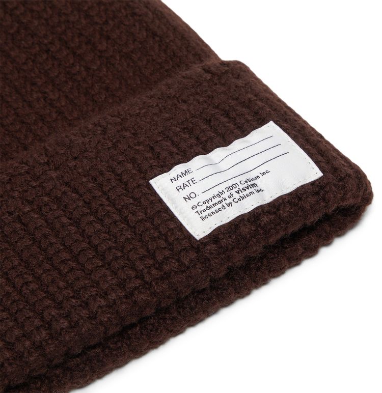Visvim Cashmere Knit Beanie Dark Brown