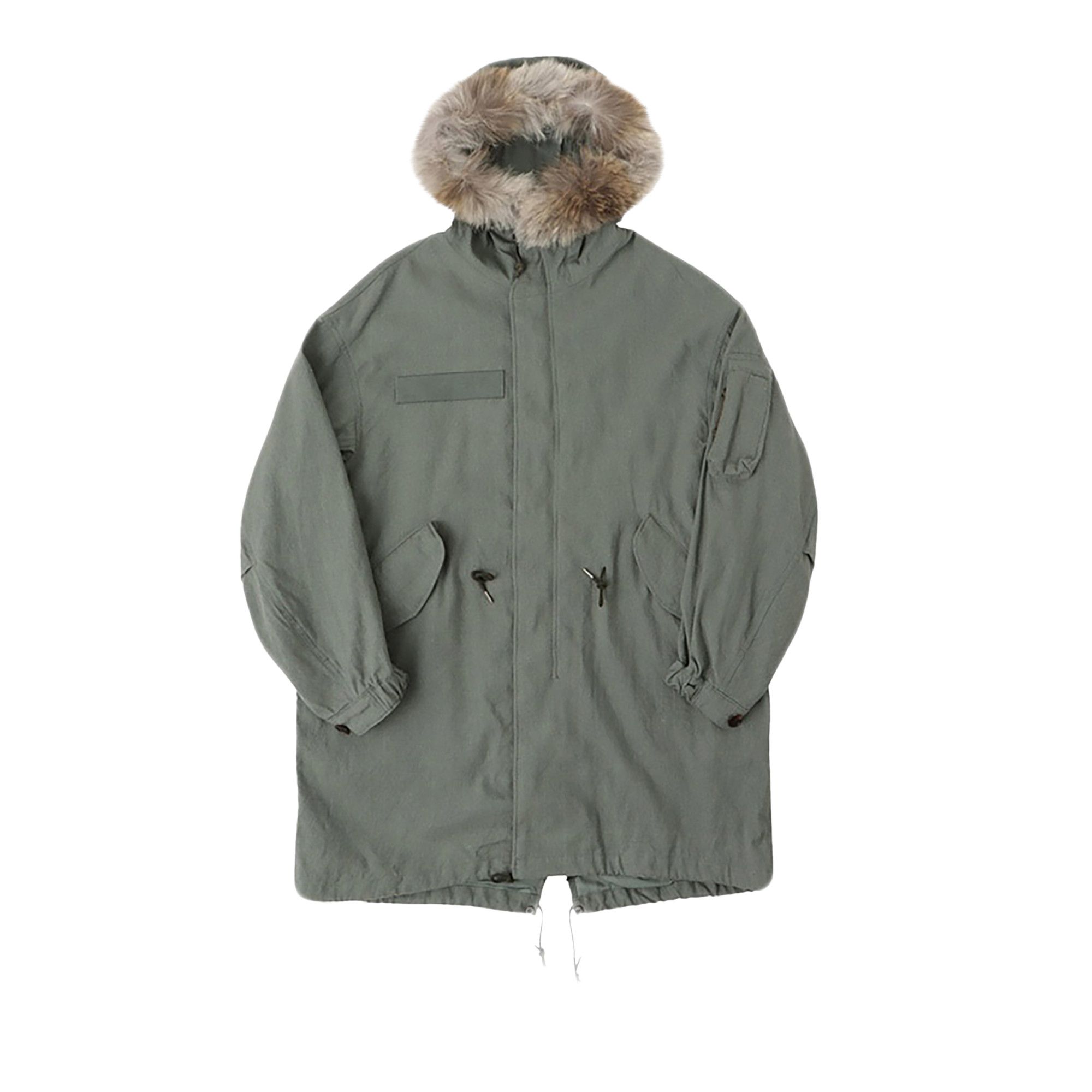 Buy Visvim Six-Five Fishtail Parka 'Light Green