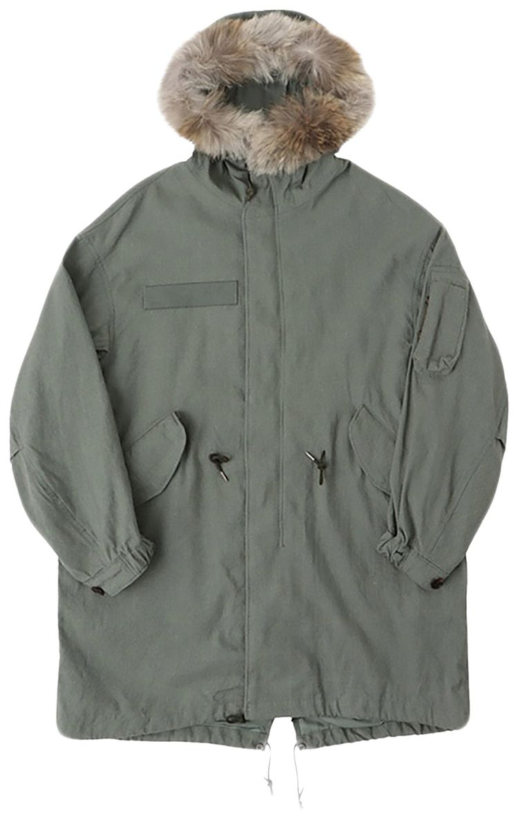 Visvim Six Five Fishtail Parka Light Green