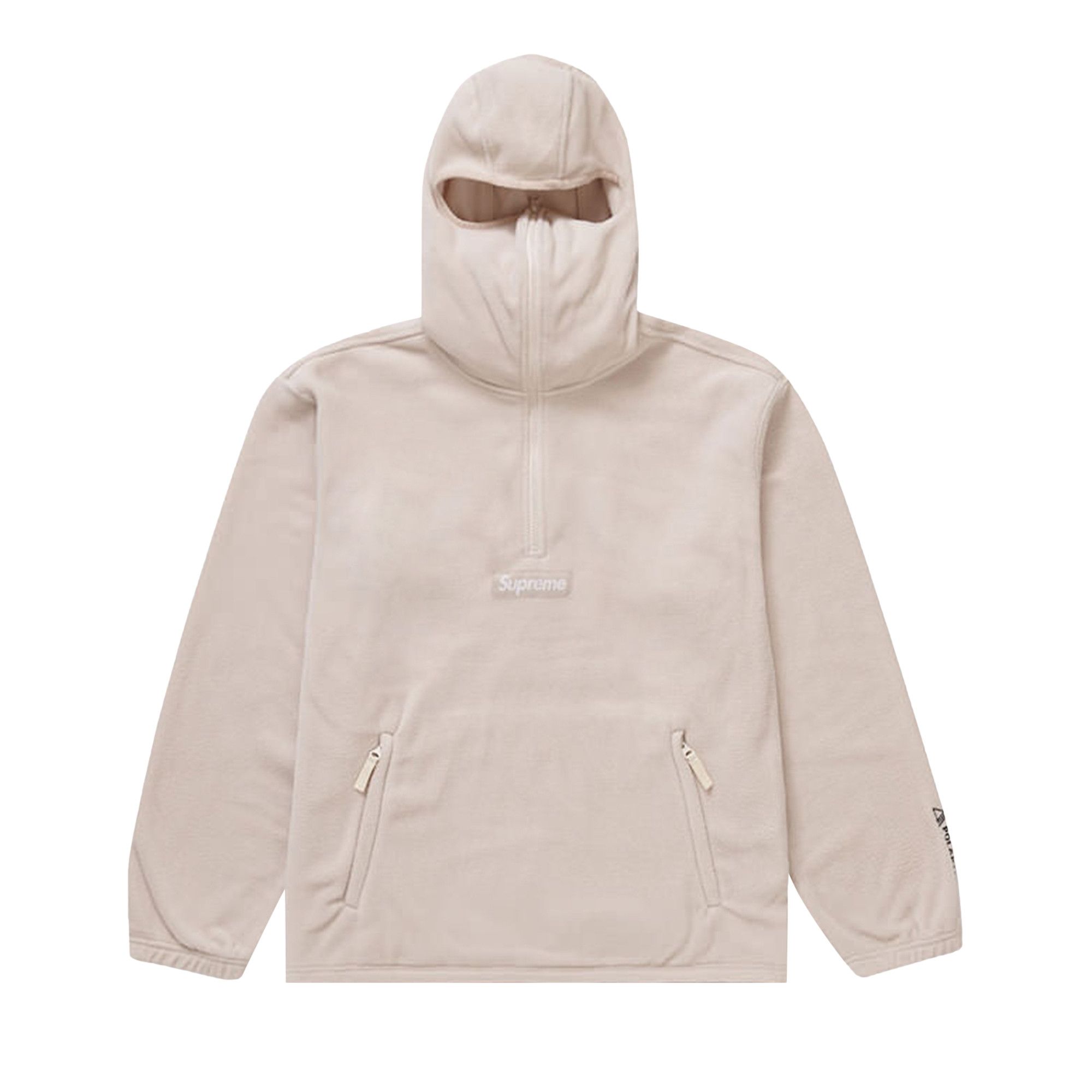 Size l Supreme x Polartec Half Zip Pullover Facemask 'Stone'