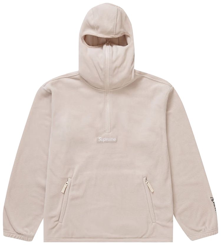 Supreme x Polartec Half Zip Pullover Facemask Stone