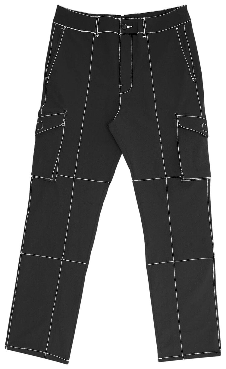 Students Cedric Nylon Cargo Pants Black