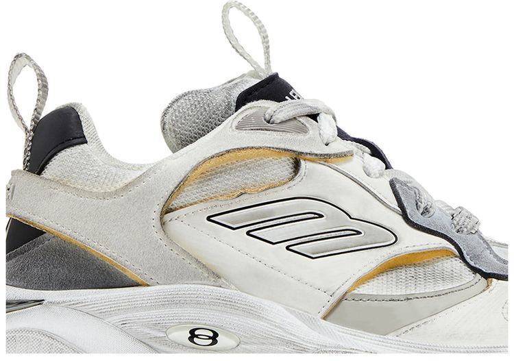 Balenciaga Cargo Sneaker Worn Out   White Black