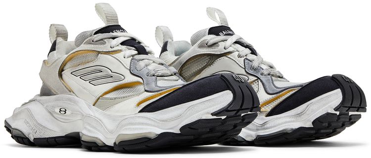 Balenciaga Cargo Sneaker Worn Out   White Black