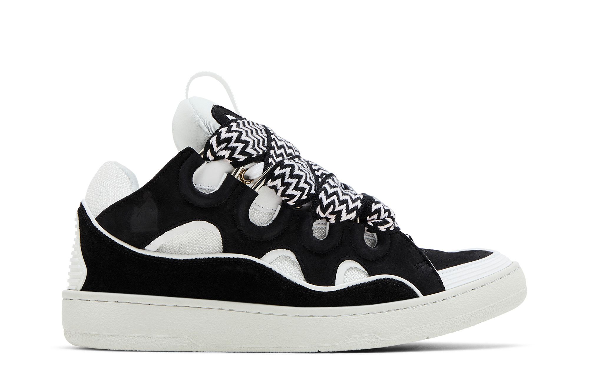 Buy Lanvin Curb Sneakers 'Black White' - FM SKRK11 DRAG A201000