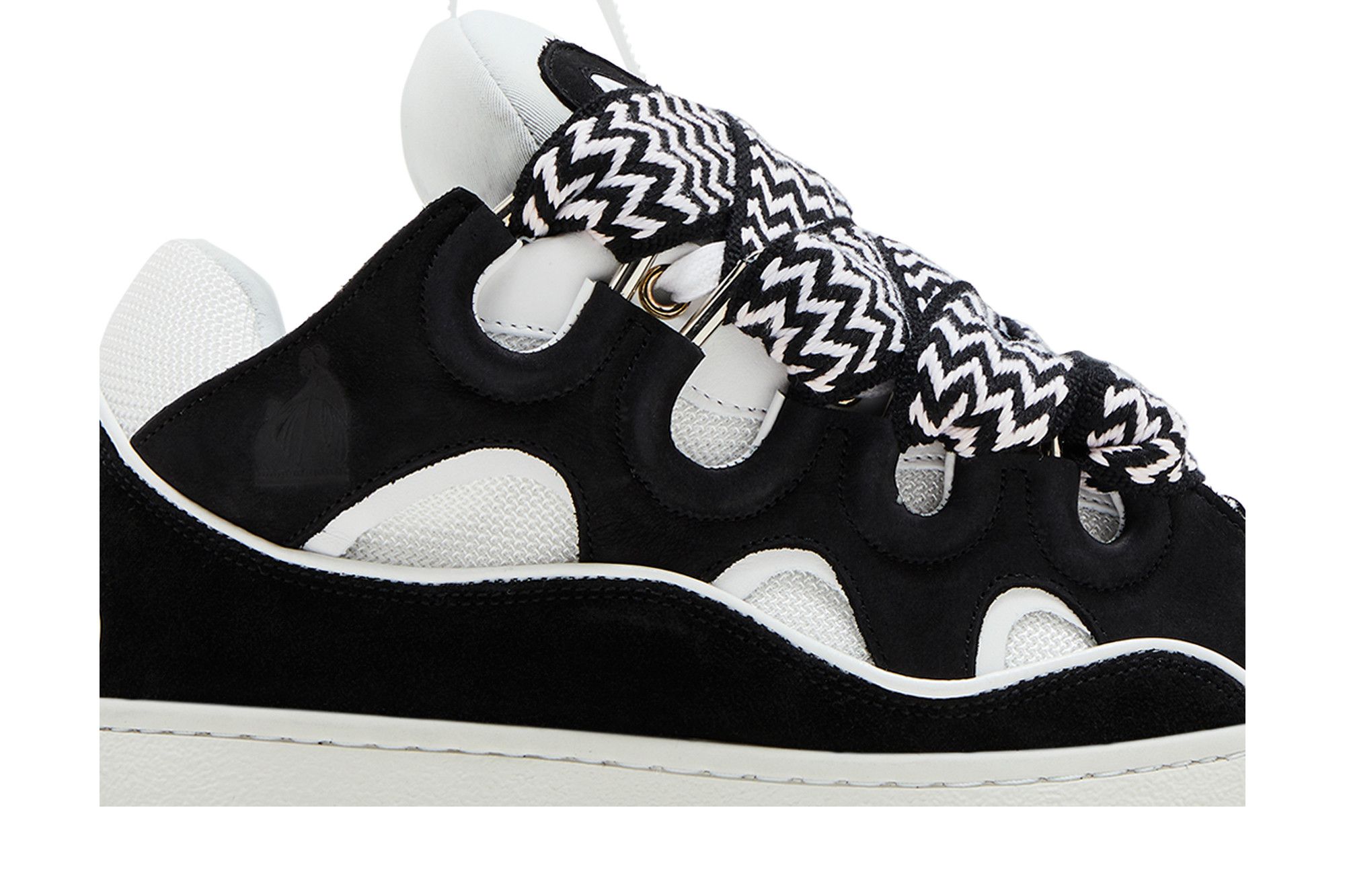 Buy Lanvin Curb Sneakers 'Black White' - FM SKRK11 DRAG A201000