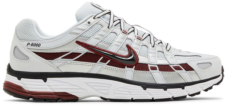 Nike P 6000 Pure Platinum Team Red