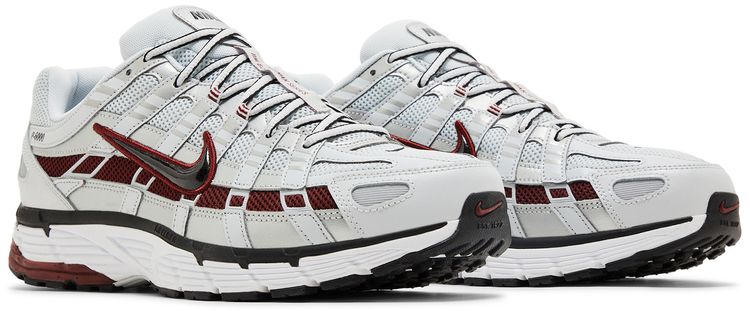 Nike P 6000 Pure Platinum Team Red