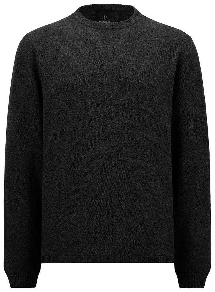 Moncler x Rick Owens Knit Jumbo Round Neck Top Black