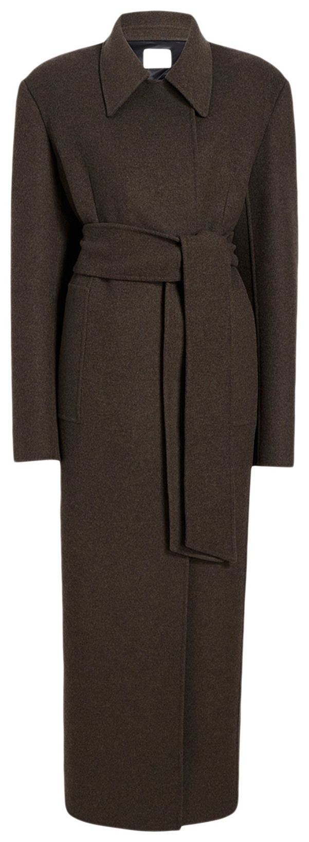 Khaite Lea Coat Army Melang