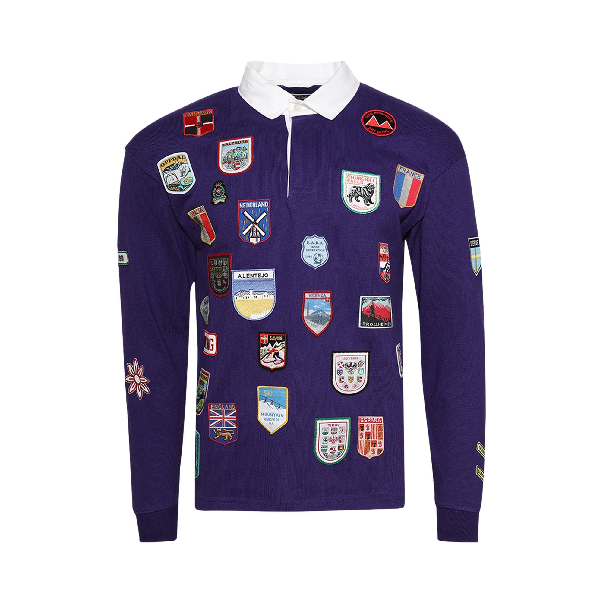 Buy Bode Passport Patch Rugby Shirt 'Prple Purple' - MRF24CS058 | GOAT