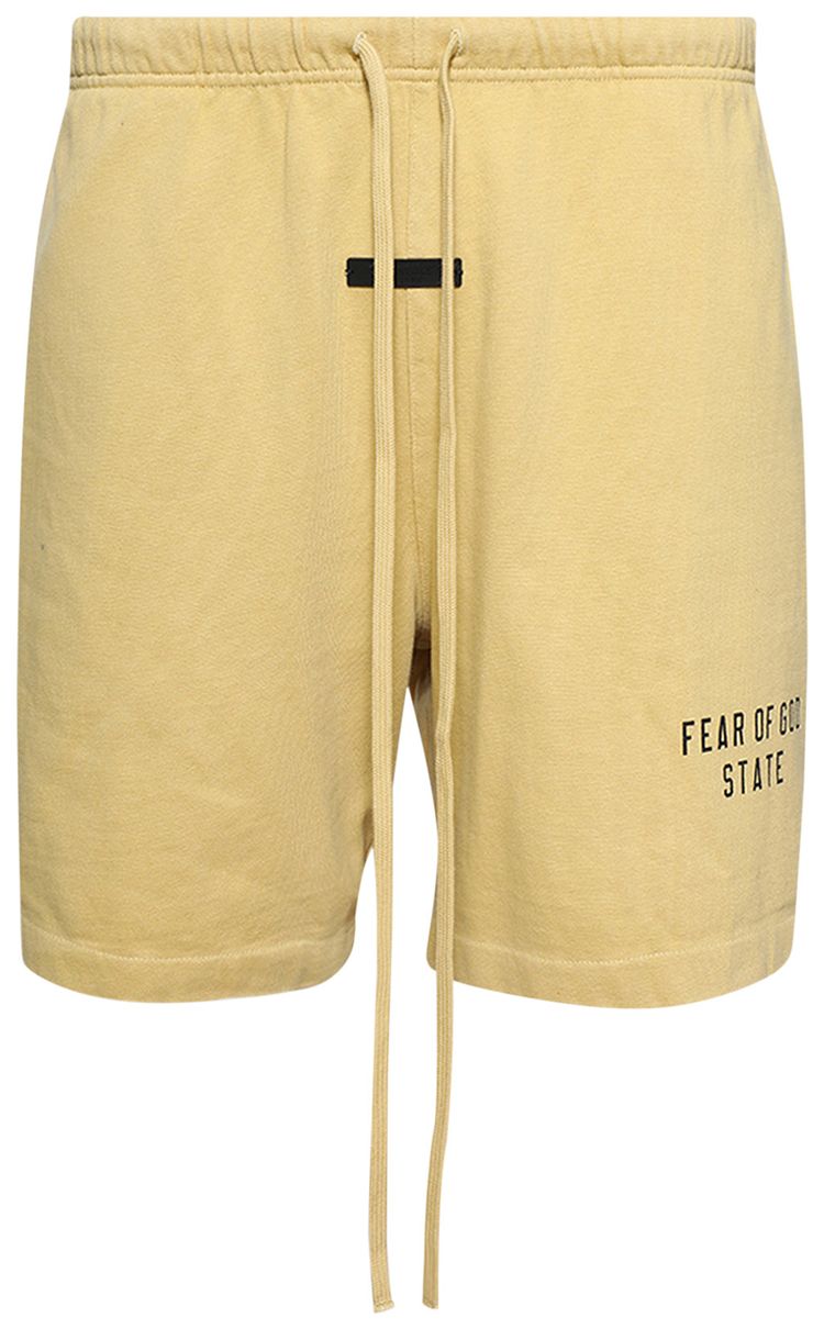 Fear of God Essentials Heavy Jersey Soccer Short Amber