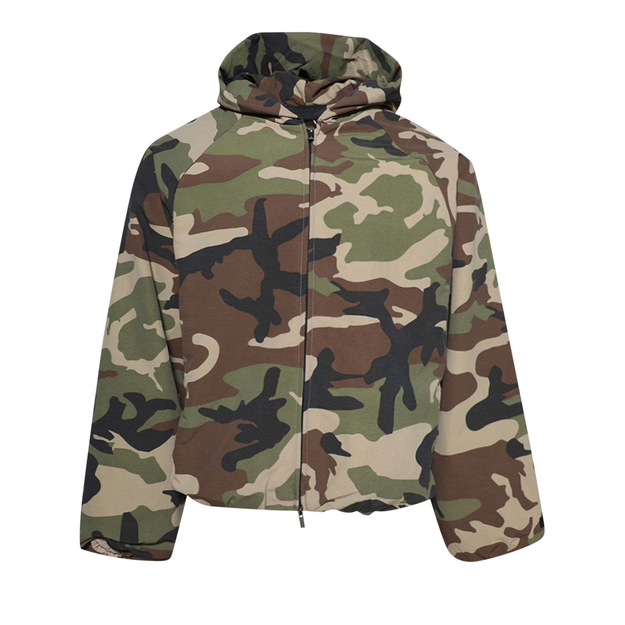 Buy Fear of God Essentials Military Nylon Hooded Jacket 'Woodland