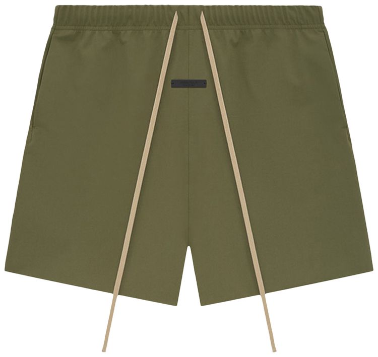 Buy Fear of God Essentials Bonded Nylon Soccer Short 'Military' - 160BT244375F | GOAT