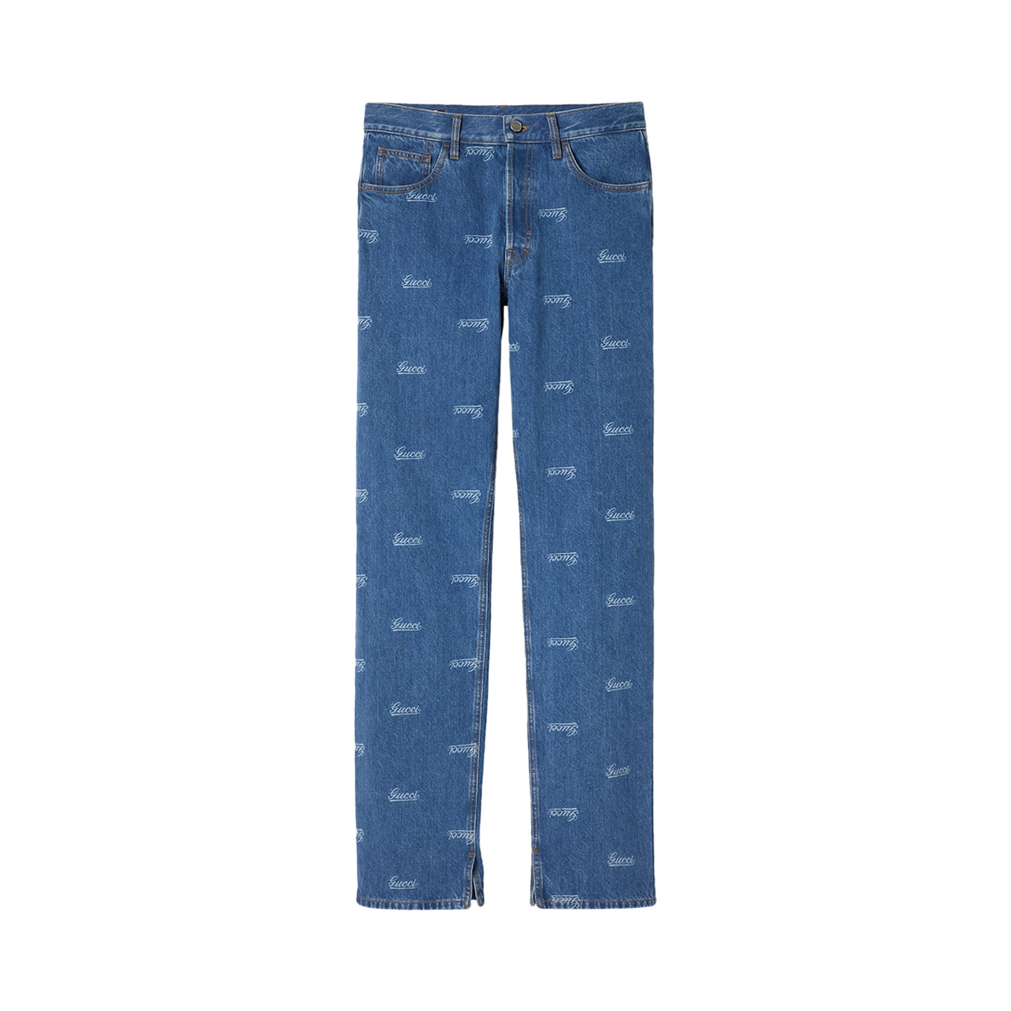 Buy Gucci Eco Lasered Denim Jeans 'Light Blue' - 792673 XDC25 4452