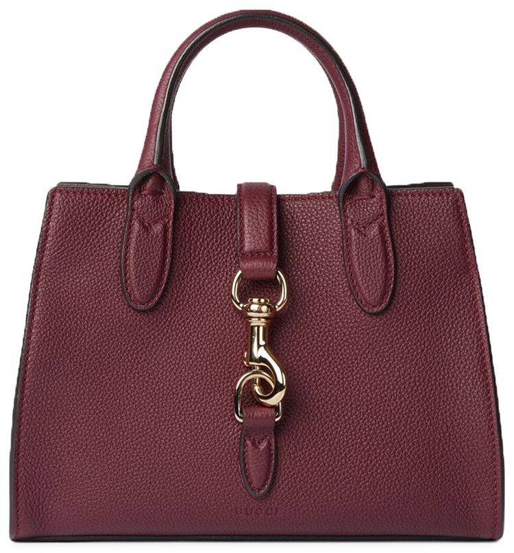 Gucci Small Tote Bag With Hook Closure Red