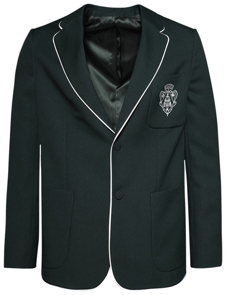 Gucci FO Marcello Jacket Deep Bottle Green