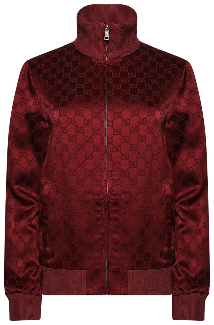 Gucci Jacquard Zip Jacket Rosso Nuovo