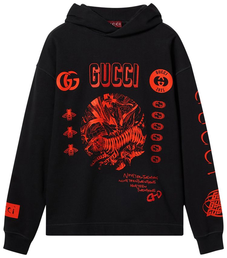 Gucci Symbols Hoodie Black