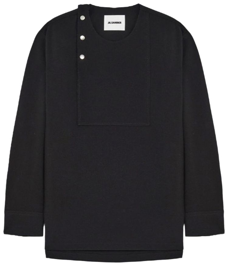 Jil Sander Long Sleeve Shirt Black
