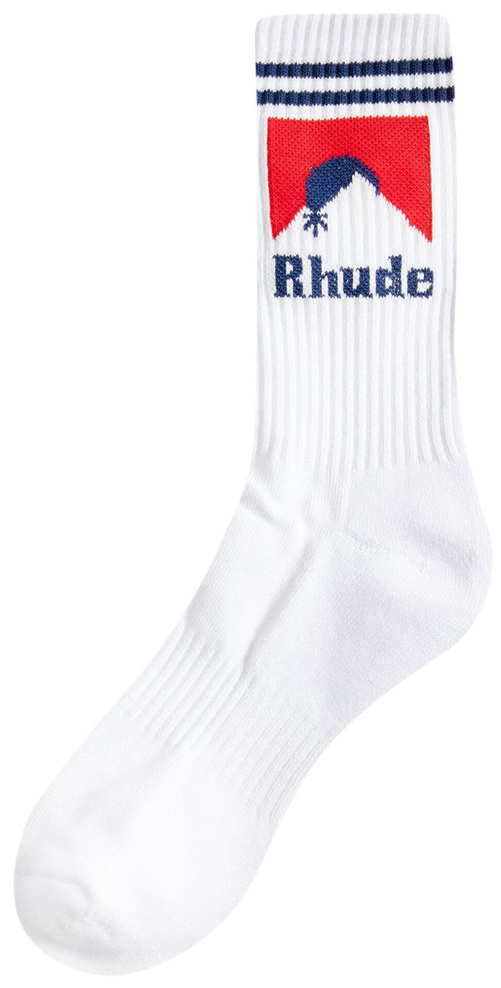 Rhude Moonlight Sock WhiteRedBlue
