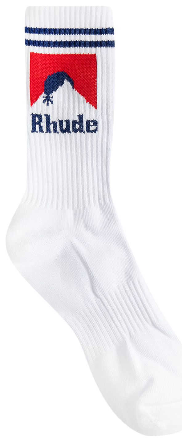 Rhude Moonlight Sock WhiteRedBlue