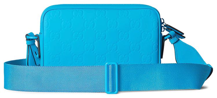 Gucci Rubber Effect Crossbody Bag Blue