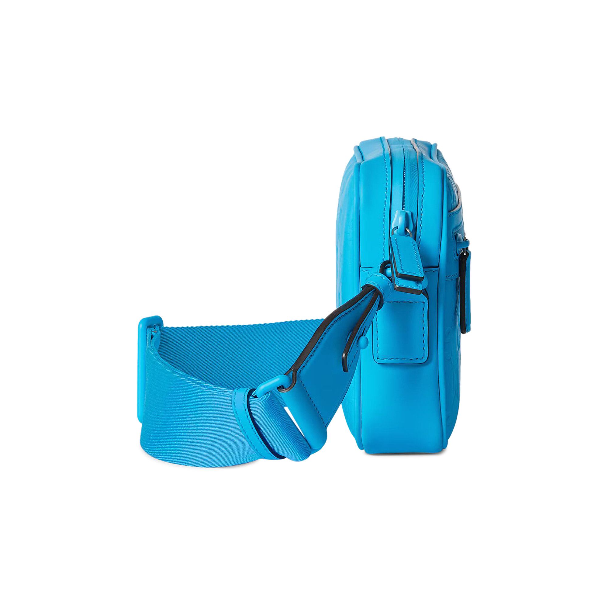 Buy Gucci Rubber-Effect Crossbody Bag 'Blue' - 771293 AADKD 4336