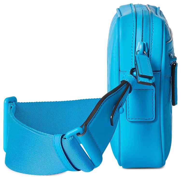 Gucci Rubber Effect Crossbody Bag Blue