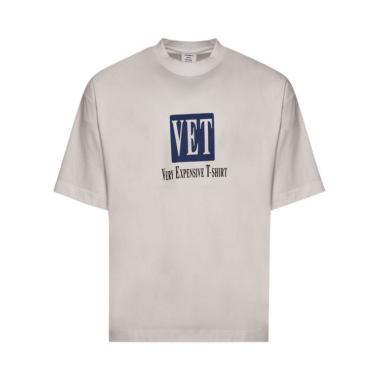 Vetements Vet Cropped Cropped Boxy T Shirt White