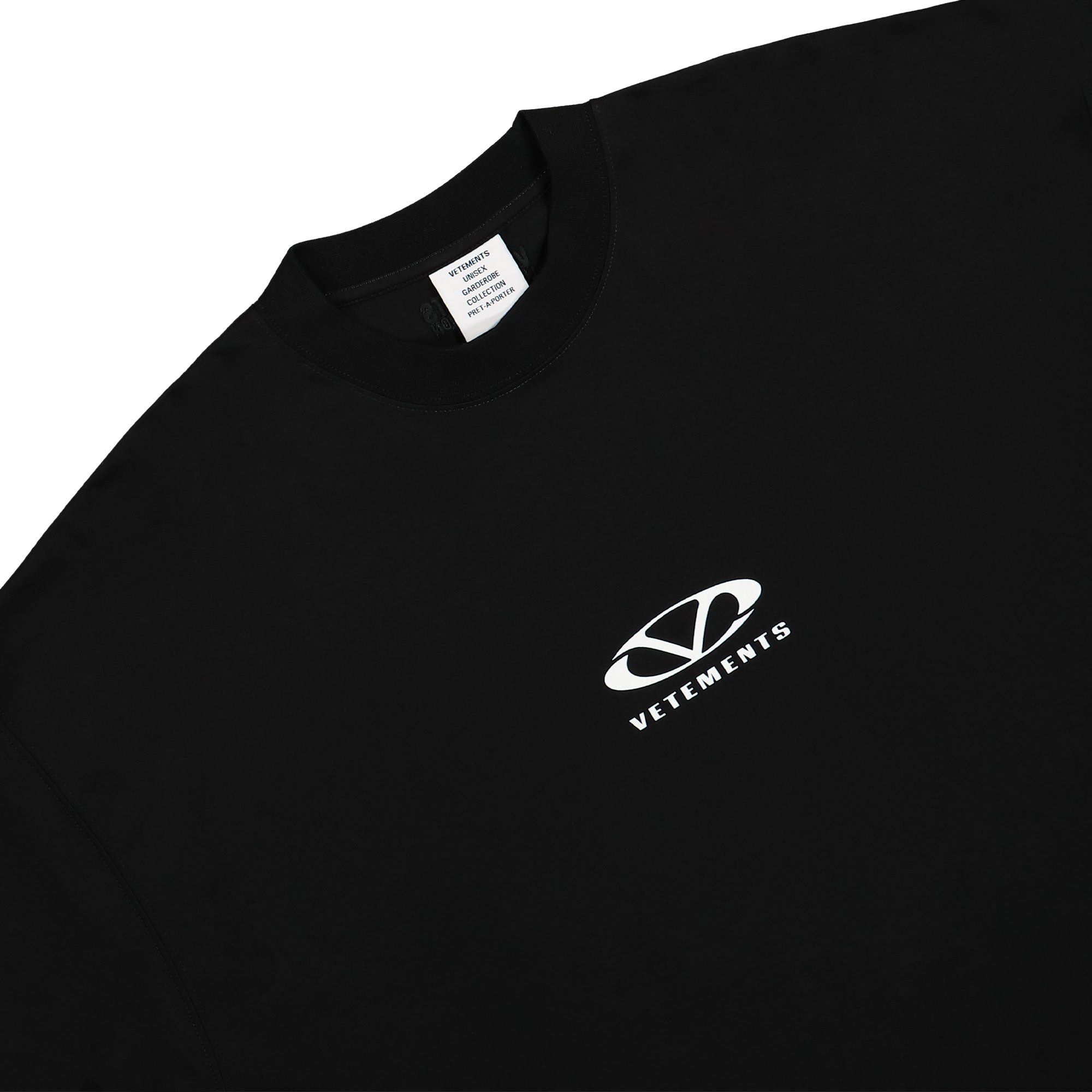 Size m Vetements Oval Logo Oversized T-Shirt 'Black/White'