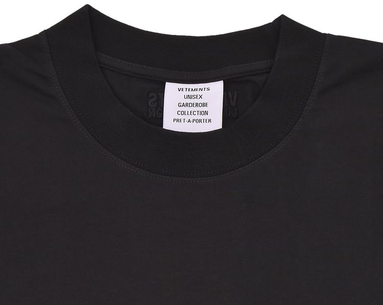 Vetements Living Legend Oversized T Shirt Black