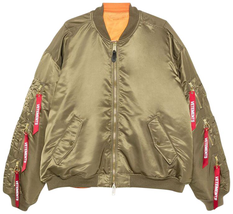 Vetements Cargo Bomber Jacket Green