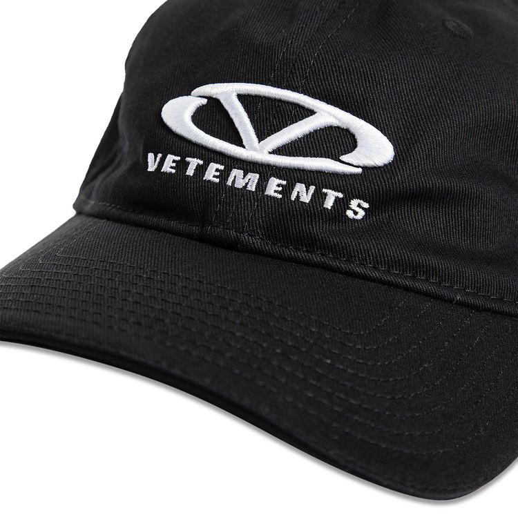 Vetements Oval Logo Cap Black