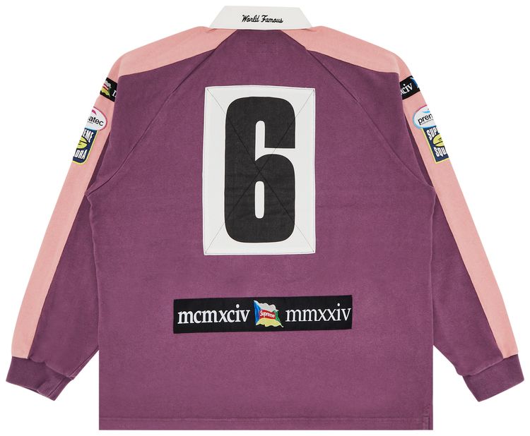 Supreme Chest Stripe Rugby Purple