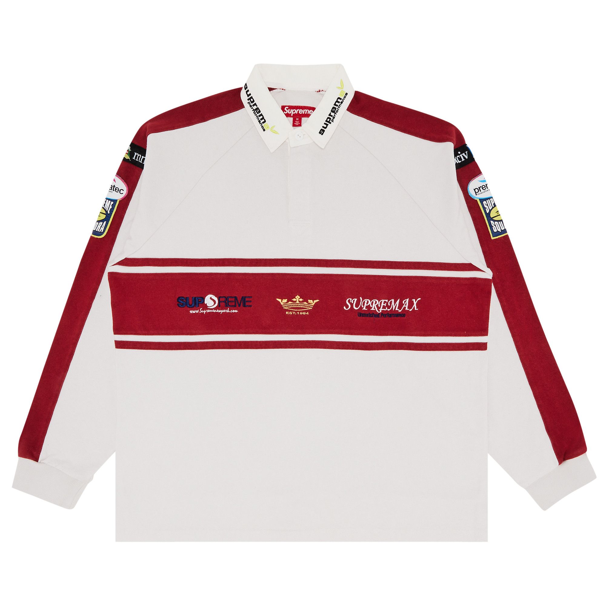 Buy Supreme Chest Stripe Rugby 'Stone' - FW24KN88 STONE | GOAT