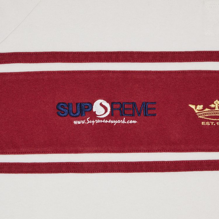 Supreme Chest Stripe Rugby Stone
