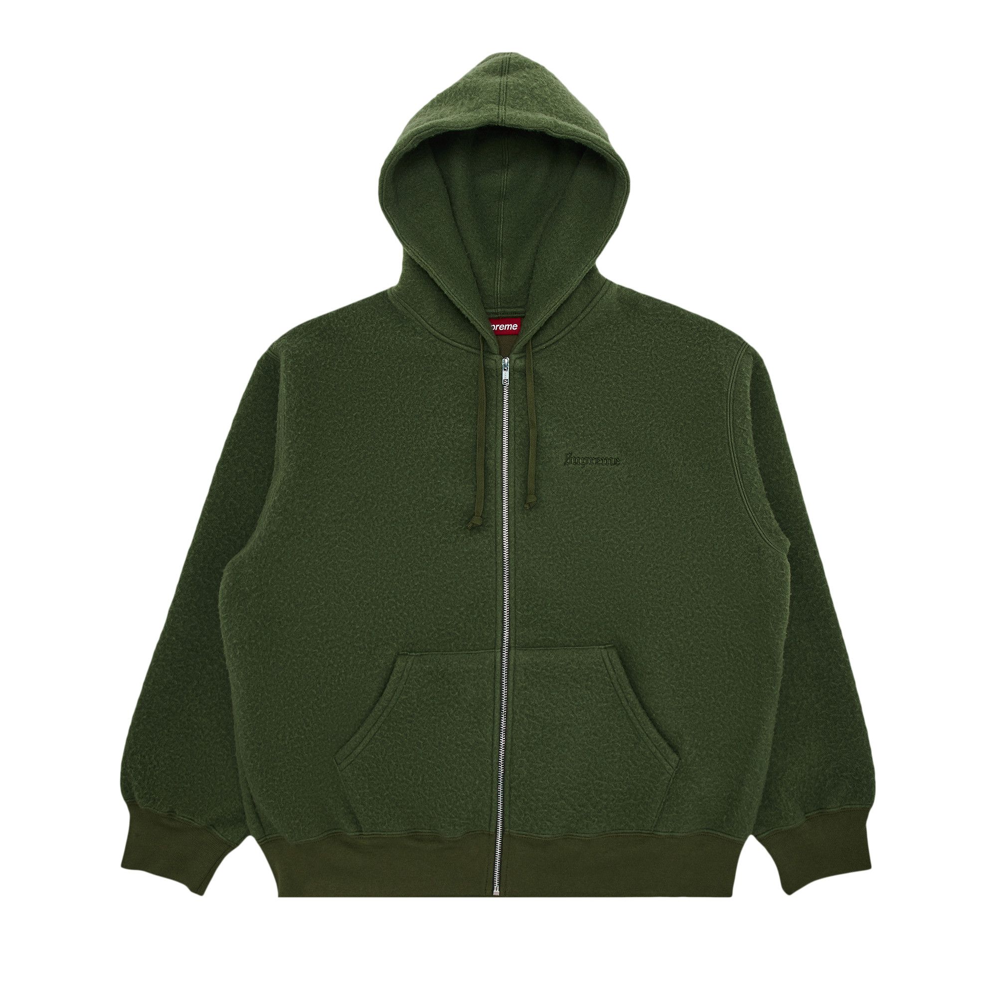 【Supreme】Pilled Zip Up Hooded Sweatshirt★Olive★24FW★ Buy Supreme Pilled Zip Up Hooded Sweatshirt 'Olive