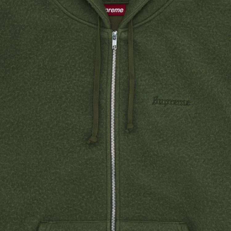 Buy Supreme Pilled Zip Up Hooded Sweatshirt 