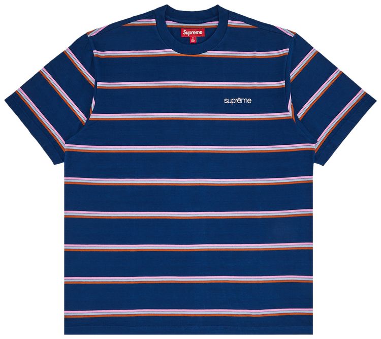 Supreme Stripe Short Sleeve Top Navy