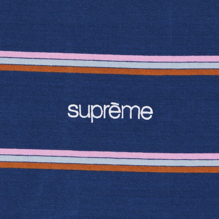 Supreme Stripe Short Sleeve Top Navy