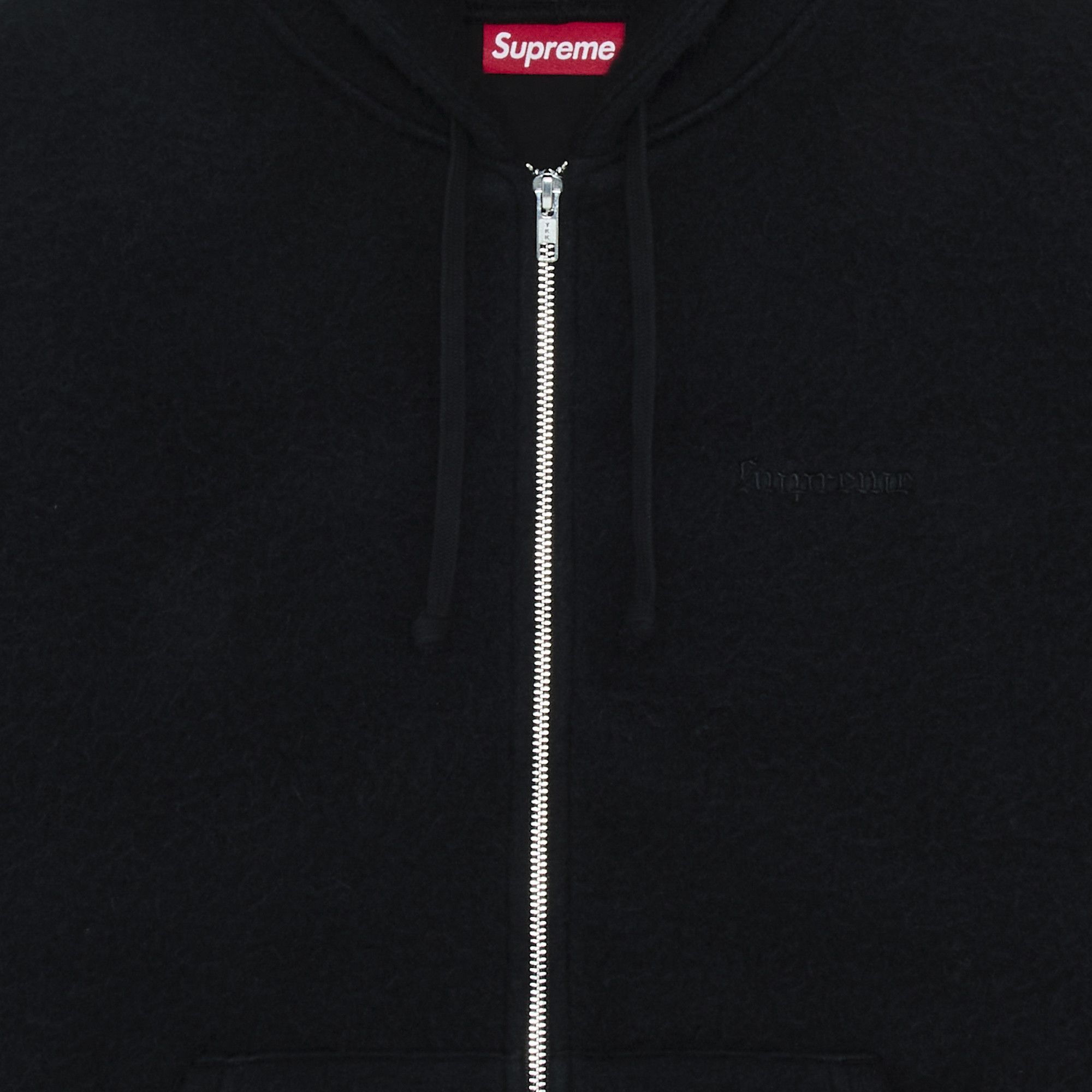 Buy Supreme Pilled Zip Up Hooded Sweatshirt 'Black Buy Supreme Pilled Zip Up Hooded Sweatshirt 'Black