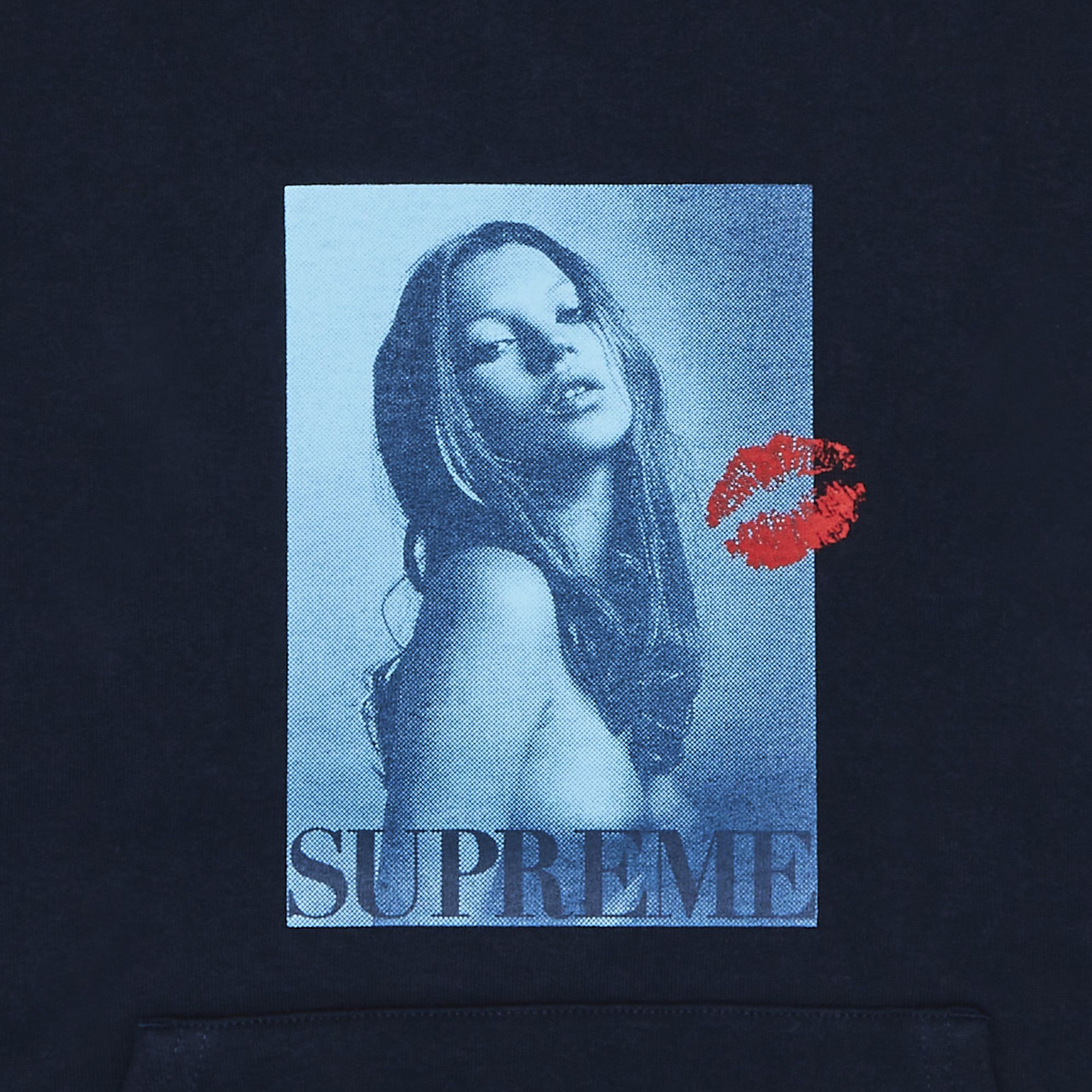 Buy Supreme Kate Moss Hooded Sweatshirt 'Navy' - FW24SW70