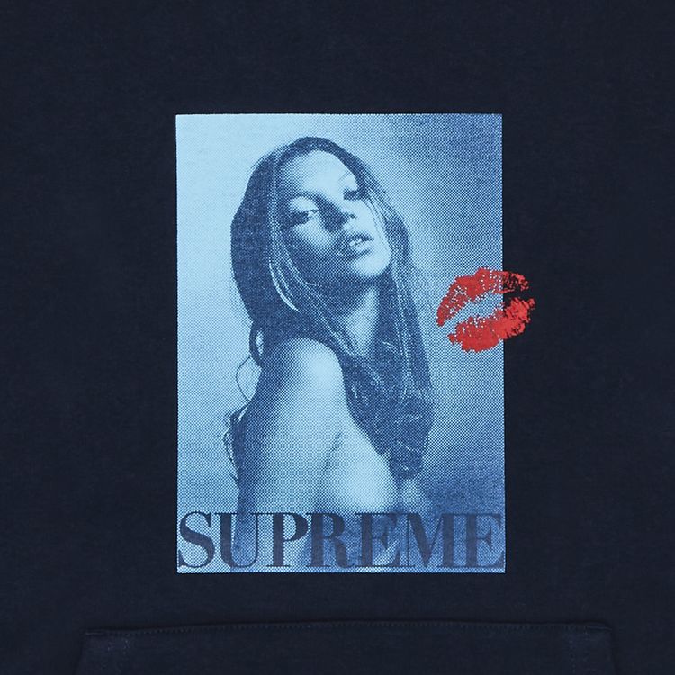 Supreme Kate Moss Hooded Sweatshirt Navy