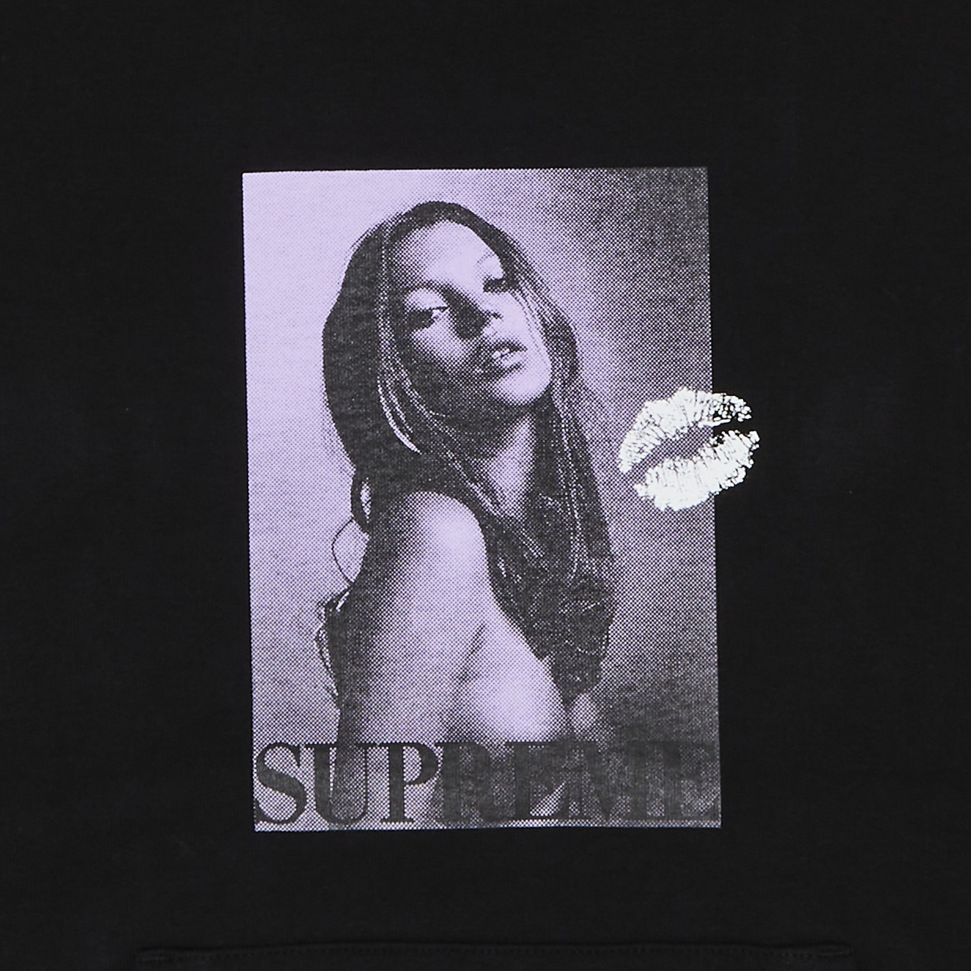 Supreme Kate Moss Hooded Sweatshirt Black Men's - FW24 - US