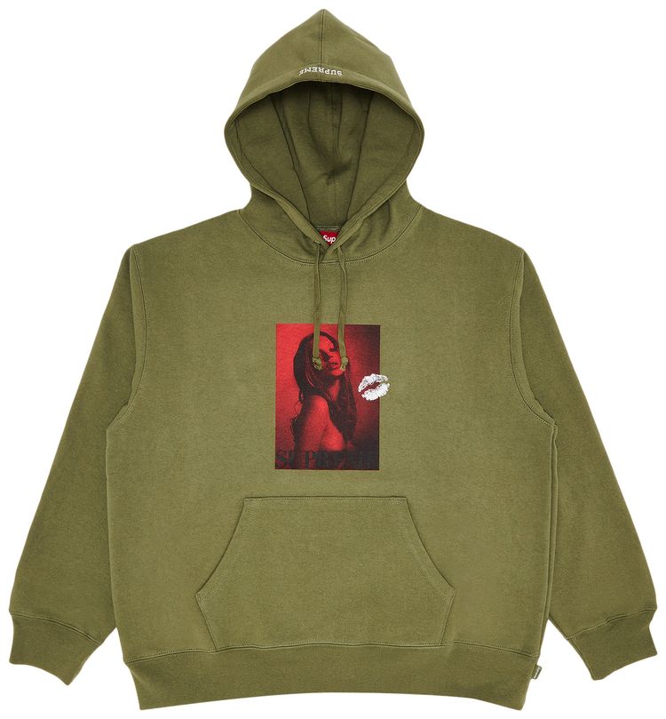Supreme Kate Moss Hooded Sweatshirt Light Olive