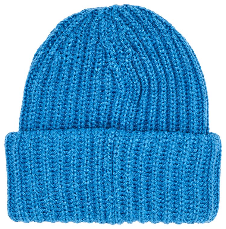 Supreme Classic Logo Chunky Ribbed Beanie Blue